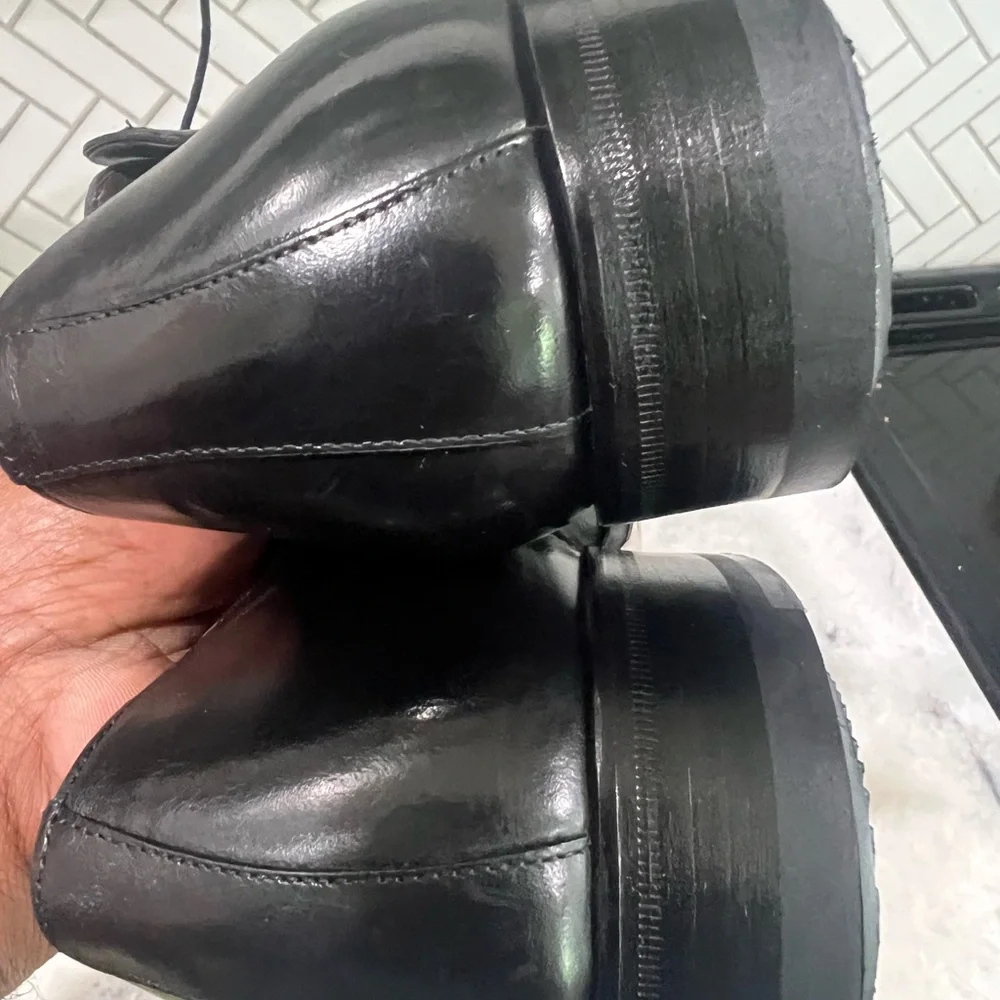 Mezlan Vancouver Black Leather Oxford Dress Shoes Men’s 11M Spain Vero Cuoio